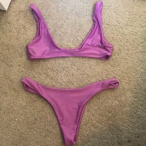 Purple bikini